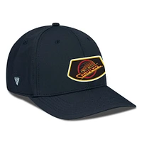 Men's Levelwear Black Vancouver Canucks Rise Skylight Flex Hat