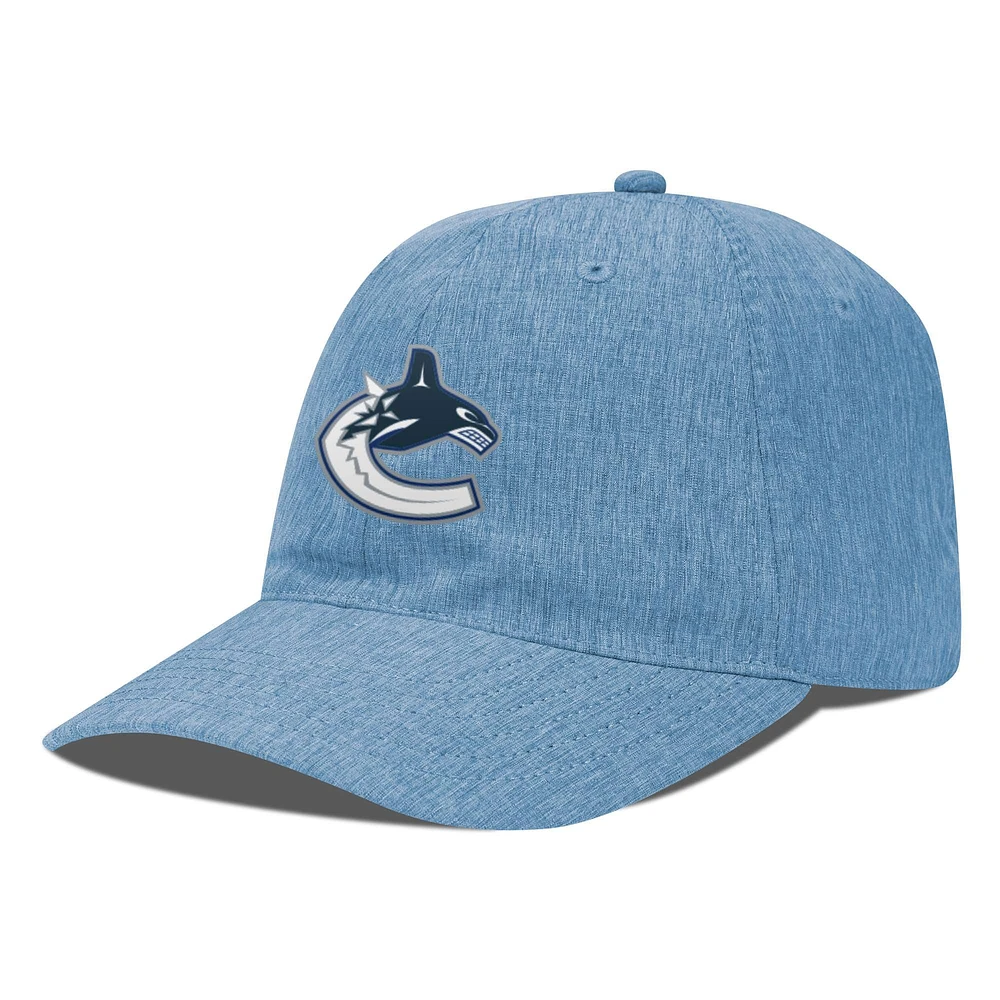 Casquette réglable Levelwear bleu clair Vancouver Canucks Idol pour hommes