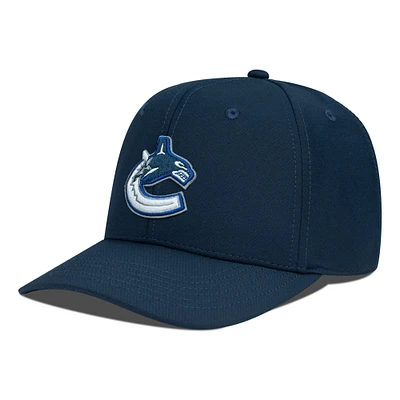 Casquette Rise Flex bleu marine pour homme des Vancouver Canucks de Levelwear