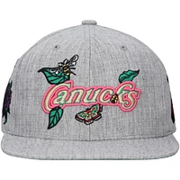 Casquette snapback grise pour homme des Vancouver Canucks de Mitchell & Ness Smells Like Spring Spirit