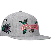 Casquette snapback grise pour homme des Vancouver Canucks de Mitchell & Ness Smells Like Spring Spirit