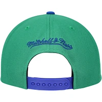 Casquette pour homme Mitchell & Ness verte Vancouver Canucks Core Team Ground 2.0 Snapback