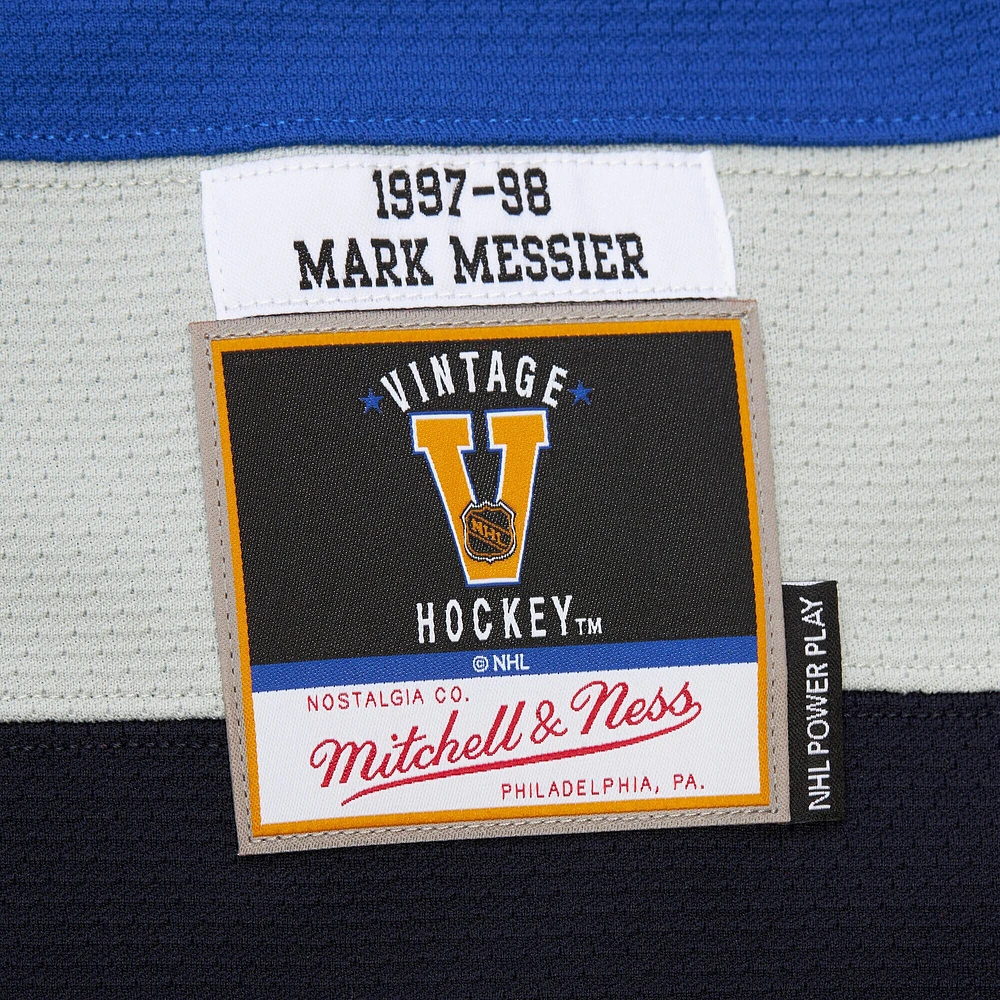 ESL CANUCK WHITE 1997 MARK MESSIER MITCHELL & NESS MEN'S NHL POWER PLAY JERSEYS - CA JERMENHTC