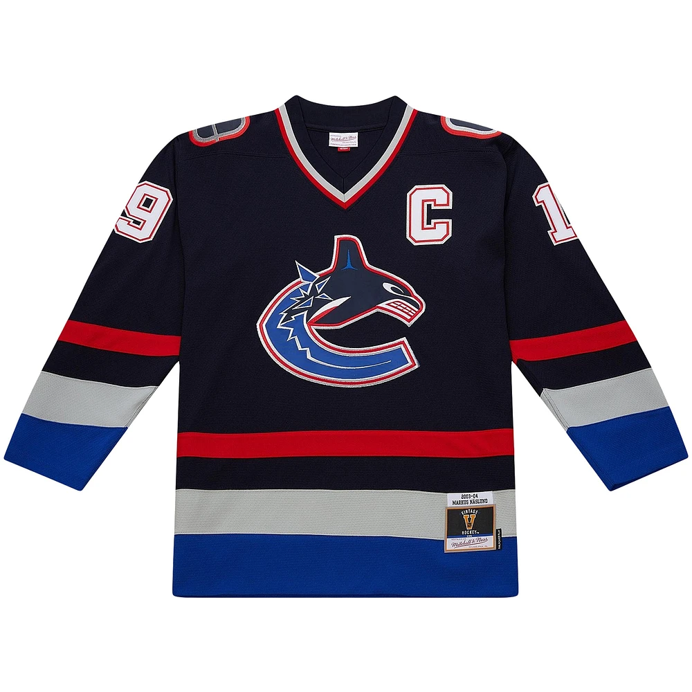 Men's Mitchell & Ness Markus Naslund Navy Vancouver Canucks 2003/04 Power Play Player Jersey