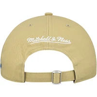 Men's Mitchell & Ness  Tan Vancouver Canucks Plush Doll Adjustable Dad Hat