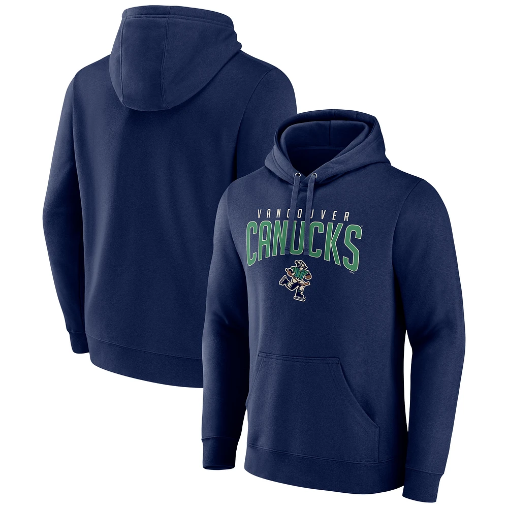 Men's Navy Vancouver Canucks Special Edition 2.0 Wordmark Pullover Hoodie