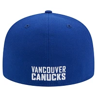 Casquette ajustée 59FIFTY bleue des Canucks de Vancouver New Era pour homme