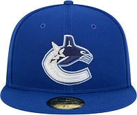 Casquette ajustée Core 59FIFTY bleue des Vancouver Canucks de New Era pour homme