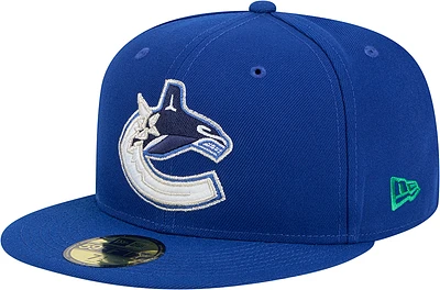 Casquette ajustée Core 59FIFTY bleue des Vancouver Canucks de New Era pour homme
