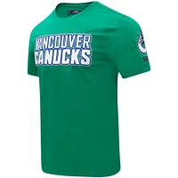 Men's Pro Standard Green Vancouver Canucks Classic Chenille T-Shirt