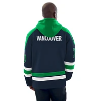 Men's Starter  Blue Vancouver Canucks Sweeper Fashion Jersey Pullover Sweatshirt