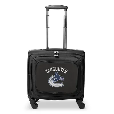 Vancouver Canucks MOJO 14'' Laptop Overnighter Wheeled Bag- Black