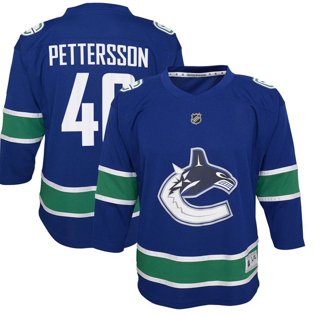 Préscolaire Elias Pettersson Bleu Vancouver Canucks 2019/20 Domicile - Réplique de maillot de joueur