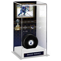 Quinn Hughes Vancouver Canucks 2024 Norris Trophy Winner Deluxe Tall Hockey Display Case