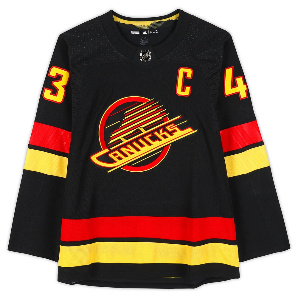 Quinn Hughes Vancouver Canucks Autographed Black Alternate adidas Authentic Jersey 