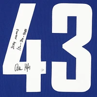 Quinn Hughes Vancouver Canucks Autographed Blue adidas Authentic Jersey with "2024 Norris" & "17G - 75A - 92 Pts" Inscriptions