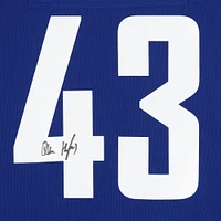 Quinn Hughes Vancouver Canucks Autographed Blue Adidas Authentic Jersey with Captain's Patch