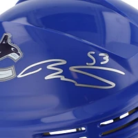 Teddy Blueger Vancouver Canucks Autographed Blue Mini Helmet  