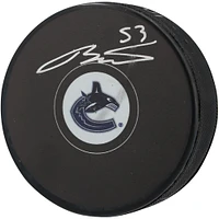 Teddy Blueger Vancouver Canucks Autographed Hockey Puck  