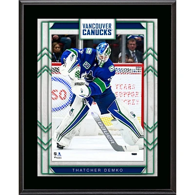 Thatcher Demko Vancouver Canucks 10.5" x 13" Sublimated Player Plaque