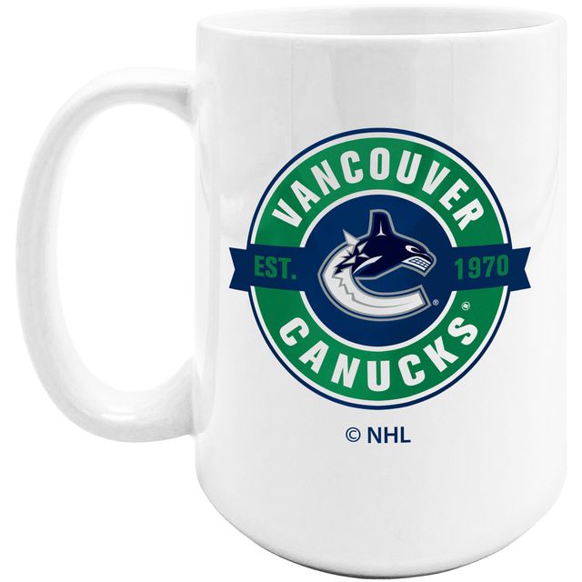 Le Sports Vault Canucks de Vancouver 15 oz. Tasse à café sublimée