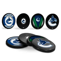 The Sports Vault Vancouver Canucks Four-Piece Puck Coaster Set