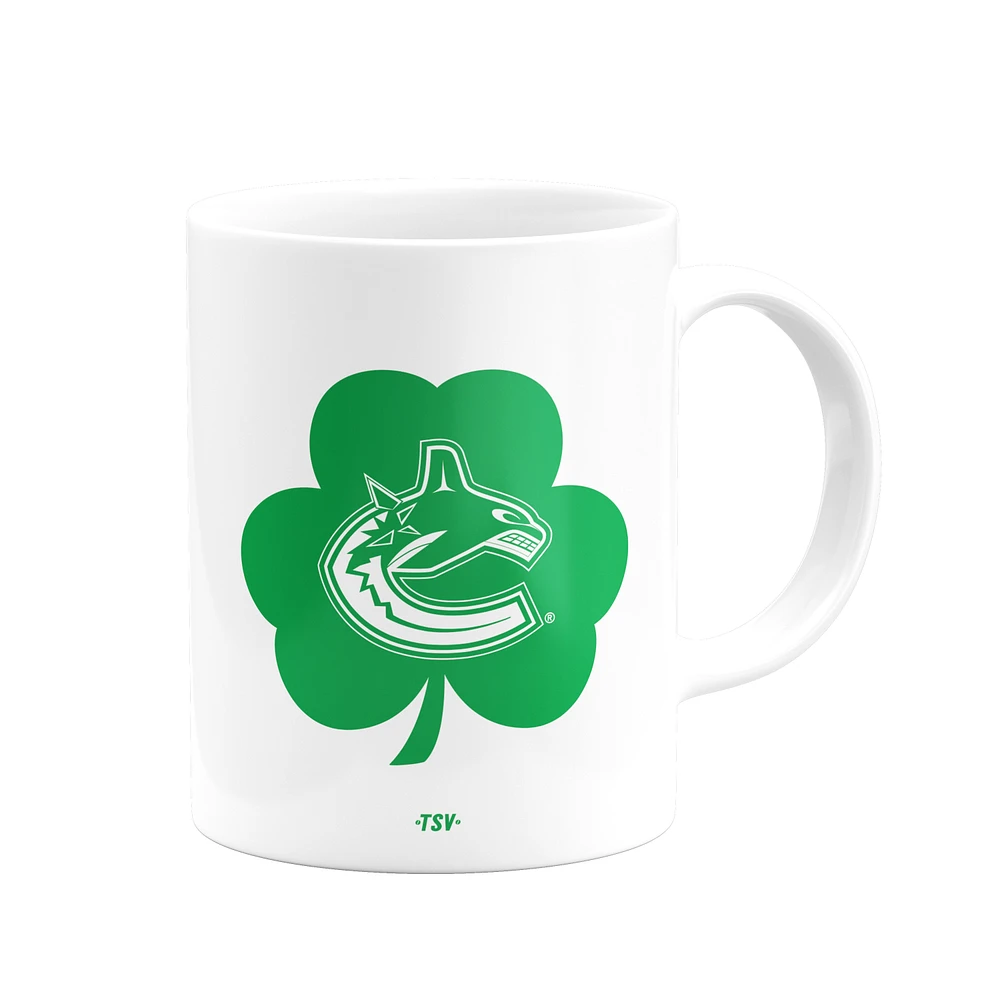 The Sports Vault White Vancouver Canucks 2021 St. Patrick's Day - 11oz. Coffee Mug 2-Pack