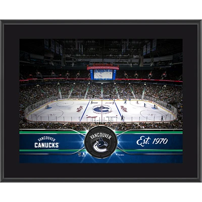 Plaque d'équipe sublimée des Canucks de Vancouver 10,5" x 13"