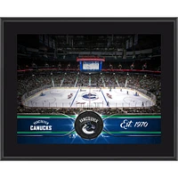 Plaque d'équipe sublimée des Canucks de Vancouver 10,5" x 13"