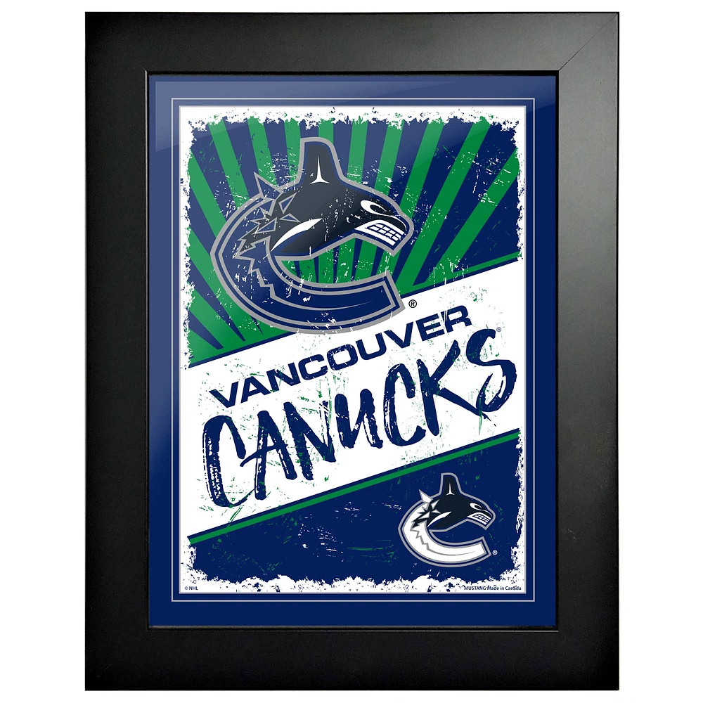 Vancouver Canucks - 12'' x 16'' Classic Print Framed Art