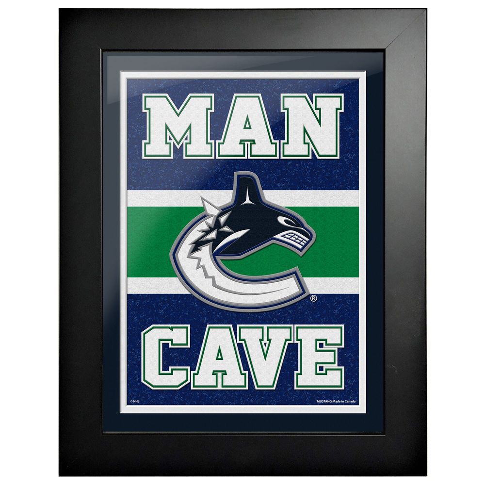 Vancouver Canucks - 12'' x 16'' Man Cave Framed Artwork