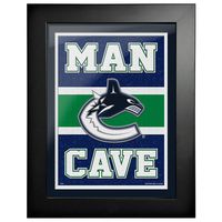 Vancouver Canucks - 12'' x 16'' Man Cave Framed Artwork