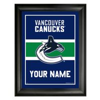 Vancouver Canucks 12'' x 16'' Personalized Team Frame