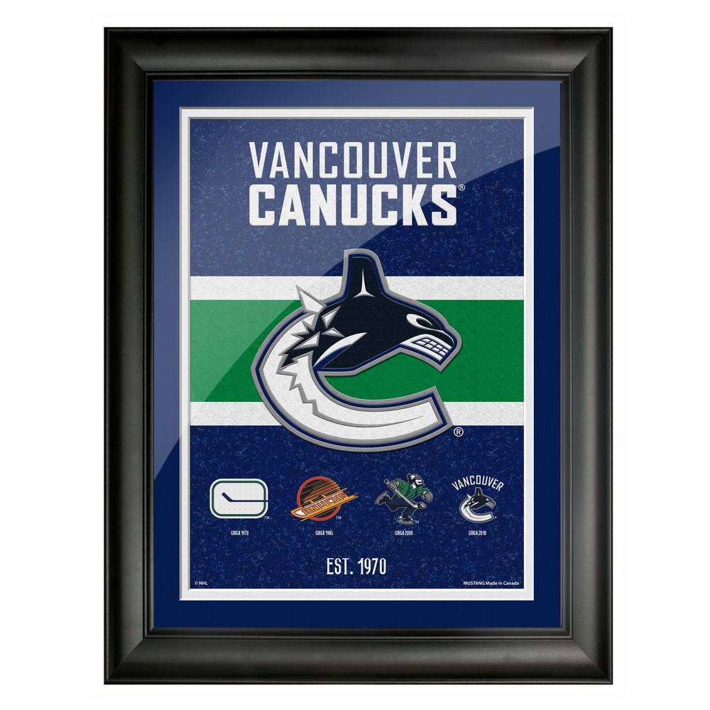 Vancouver Canucks 12'' x 16'' Team Tradition Framed - Artwork