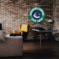 Vancouver Canucks 22'' Distressed Logo Wall Sign