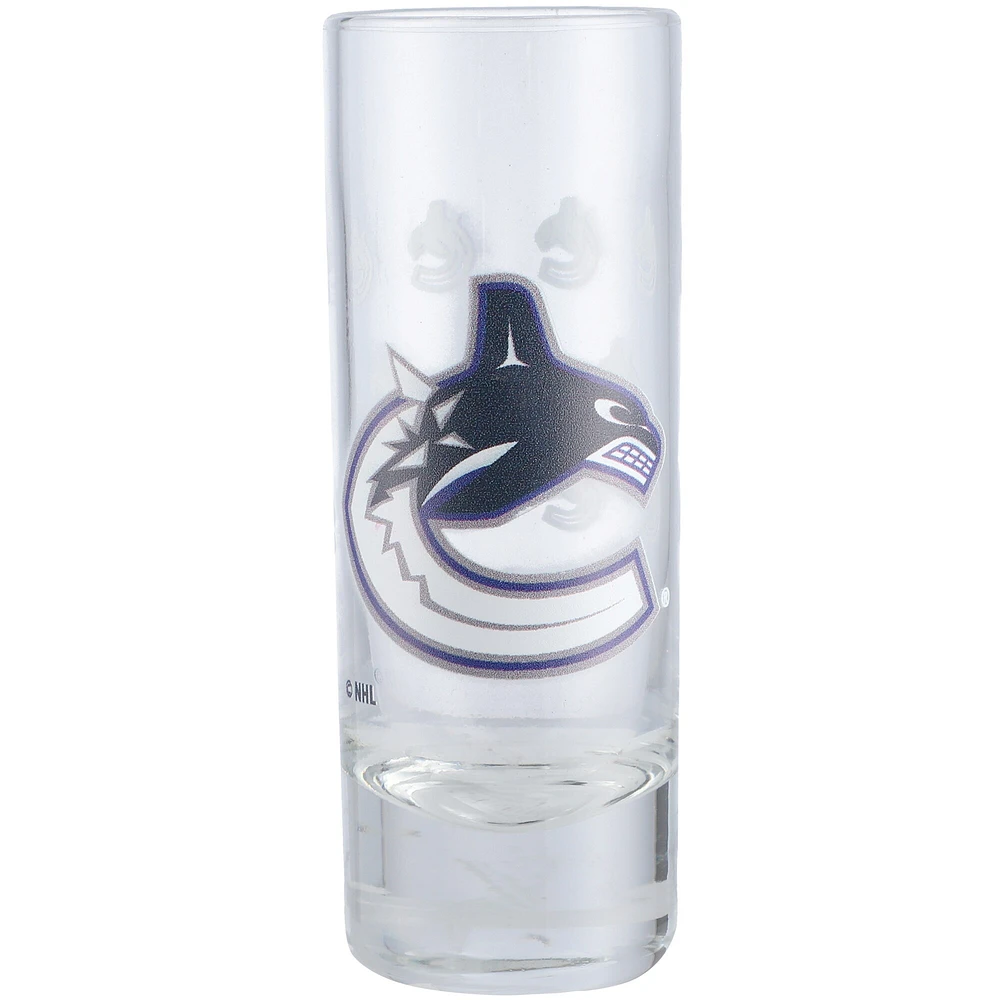 Canucks de Vancouver 2,5 oz. Grand verre à shot gravé en satin