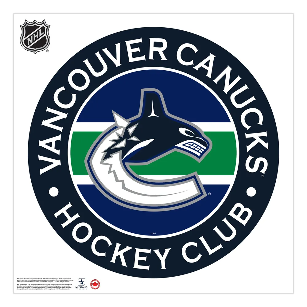 Autocollant mural repositionnable avec logo d'équipe des Canucks de Vancouver 36'' x 36''