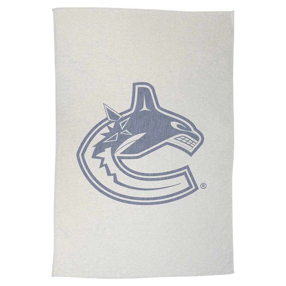 Couverture sweat-shirt 54" x 84" des Canucks de Vancouver