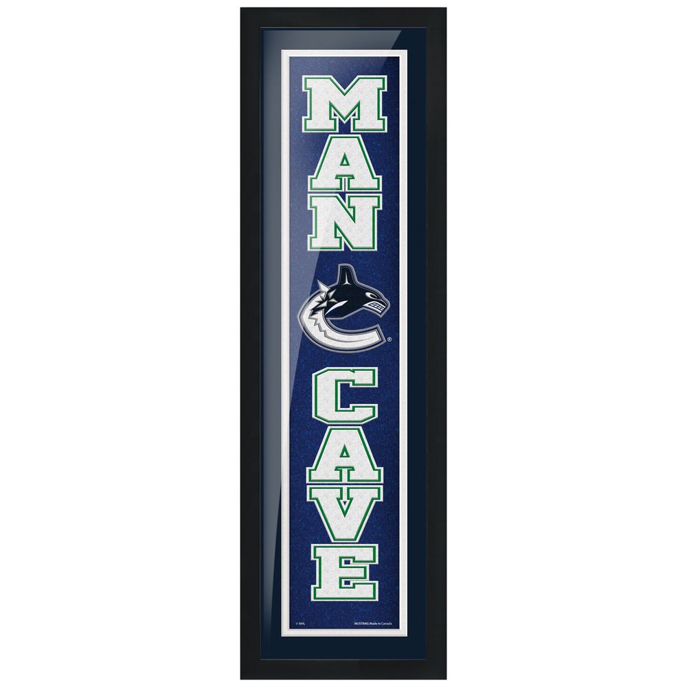 Vancouver Canucks 6'' x 22'' Man Cave Framed - Artwork