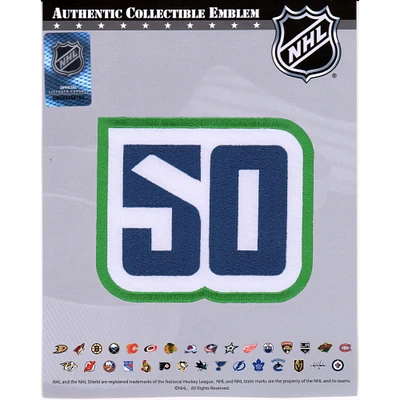 Vancouver Canucks Unsigned 50th Anniversary Season National Emblem Jersey Patch