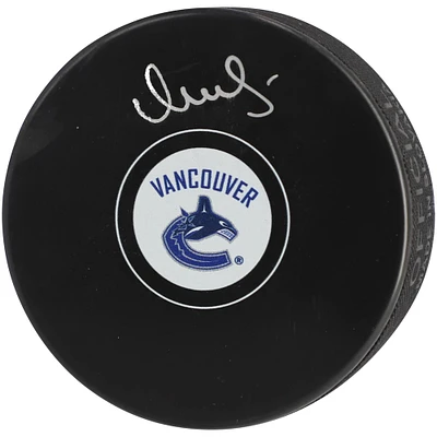 Vasily Podkolzin Vancouver Canucks Rondelle de hockey autographiée