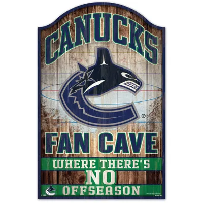 Vancouver Canucks WinCraft 11'' x 17'' Fan Cave Wood Sign