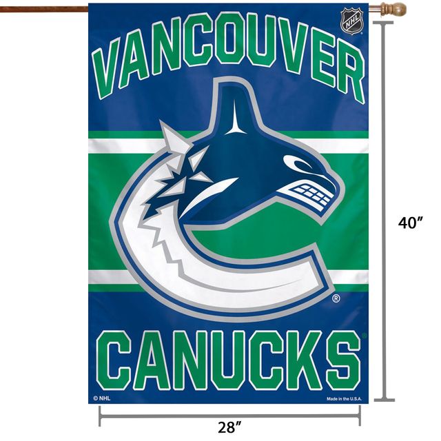 WinCraft Vancouver Canucks 28 "x 40" Bannière verticale simple face avec logo principal