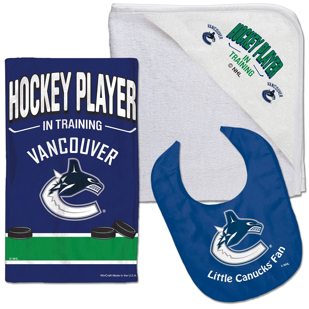 Pack d'accessoires pour bébé WinCraft Vancouver Canucks