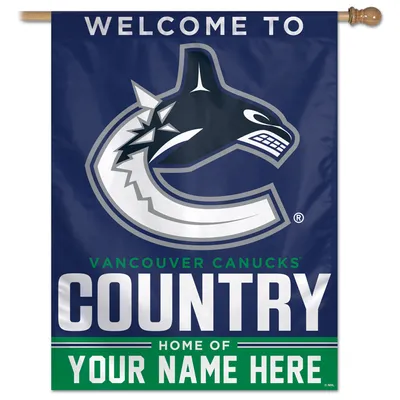 Vancouver Canucks WinCraft Personalized 27'' x 37'' 1-Sided Vertical Banner