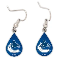 WinCraft Vancouver Canucks Tear Drop Dangle Earrings