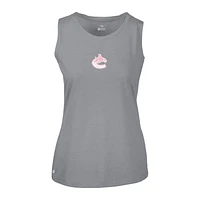 Women's Levelwear  Gray Vancouver Canucks Mother's Day Macy Core Logo Tank Top