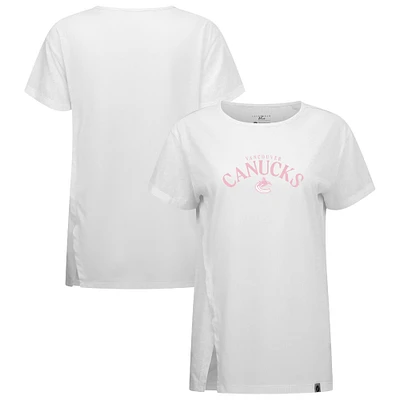Women's Levelwear  White Vancouver Canucks Mother's Day Influx T-Shirt