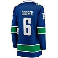 Maillot Breakaway à domicile des Canucks de Vancouver Fanatics Brock Boeser pour femmes, bleu