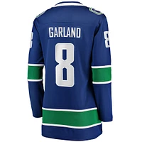 Fanatics Conor Garland pour femmes, joueur échappé à domicile des Canucks de Vancouver, bleu - Maillot